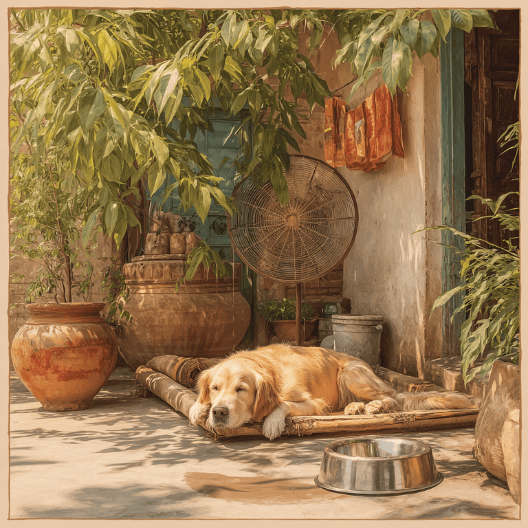 dog with bowl