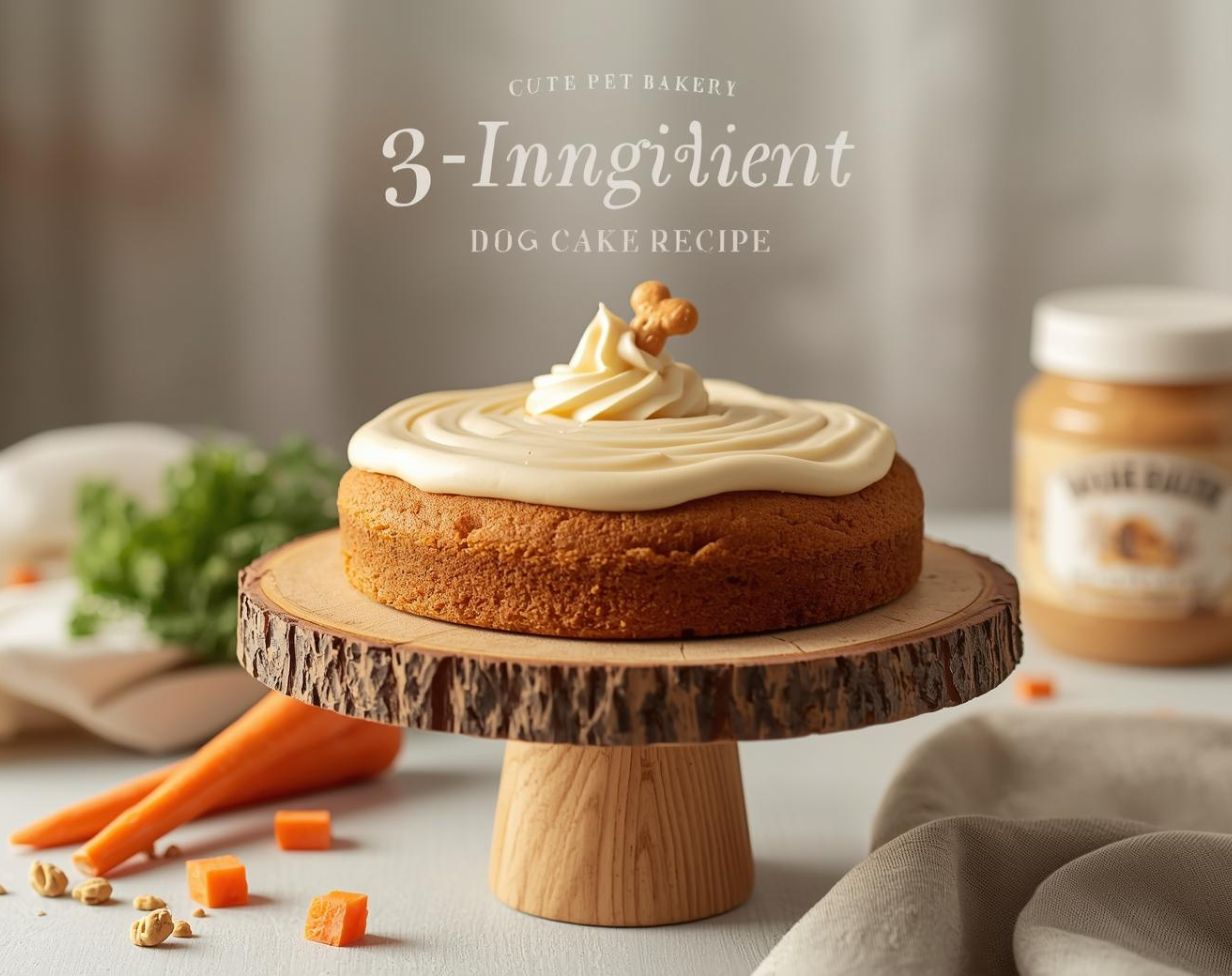 3 Ingredient Dog Cake Recipe Pet Parents Should Try