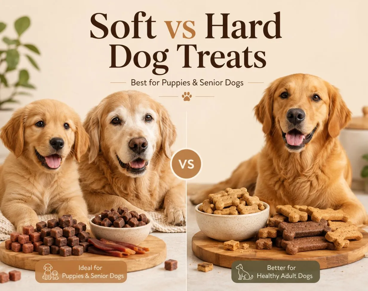Soft vs. Hard Dog Treats: Which is Better for Puppies and Senior Dogs?